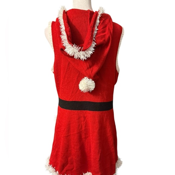 No Boundaries Juniors sleeveless Christmas dress with hood & pockets Juniors XL - Picture 5 of 10